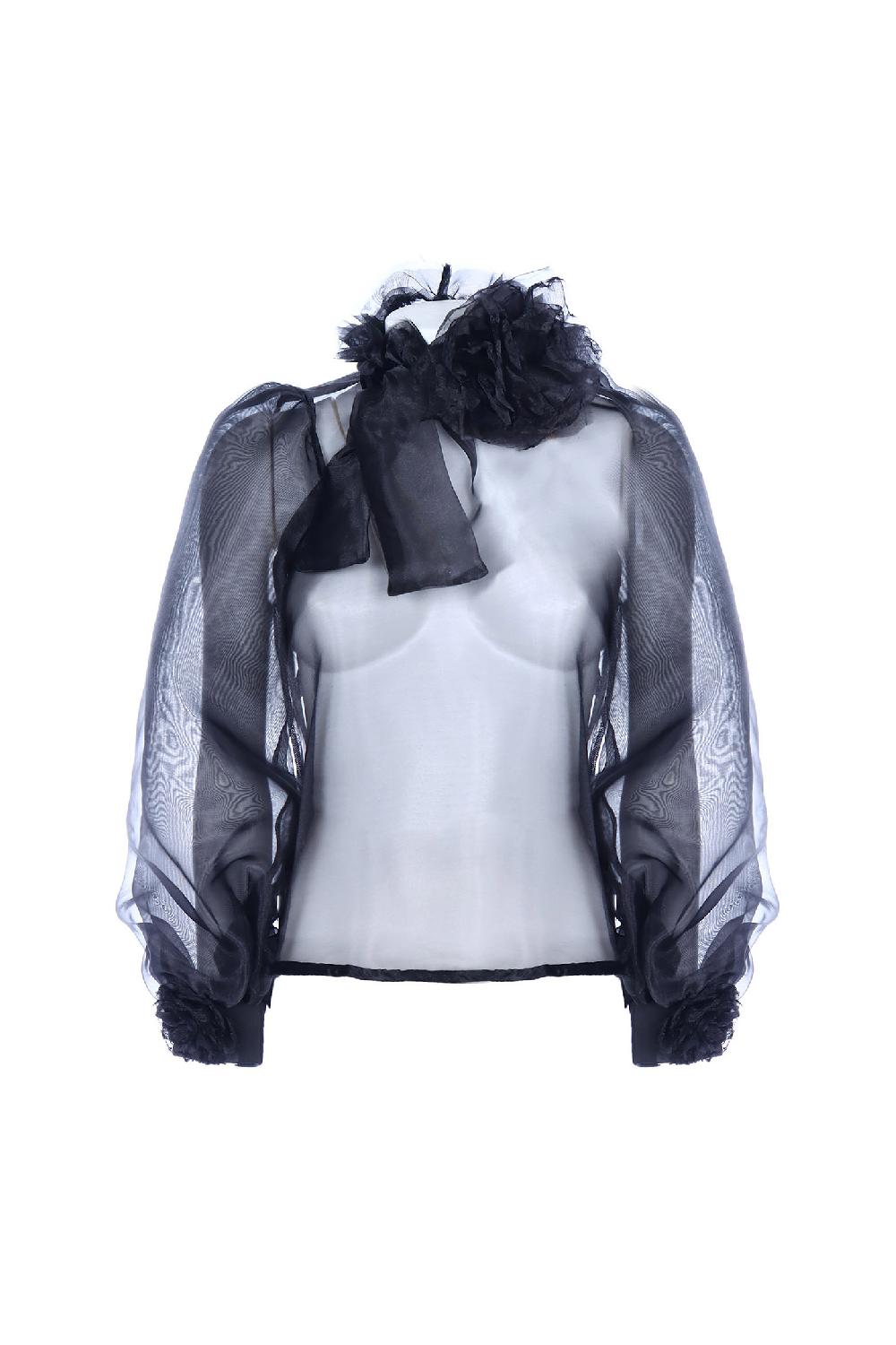 Soallure BLUSA ORGANZA ROSA