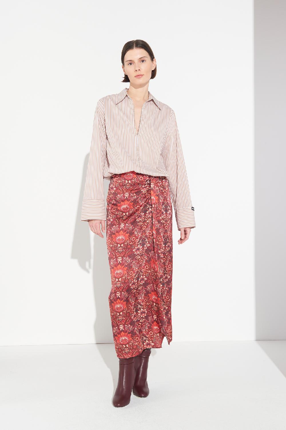 Soallure CAMICIA A RIGHE E STRASS