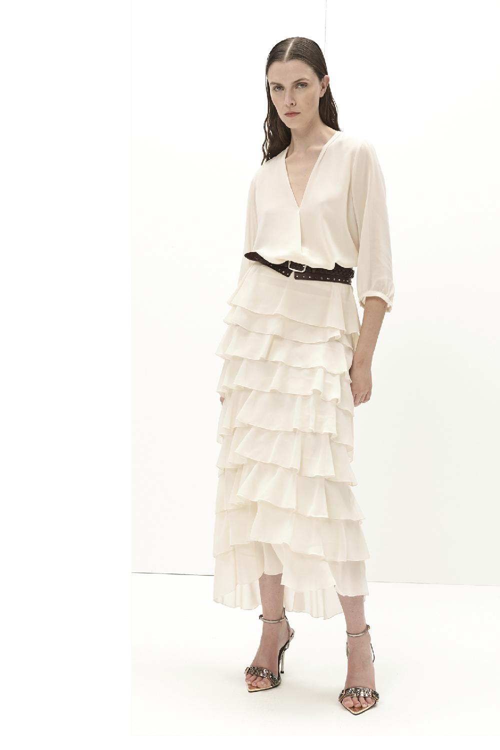 Soallure CAMICIA BASIC IN GEORGETTE