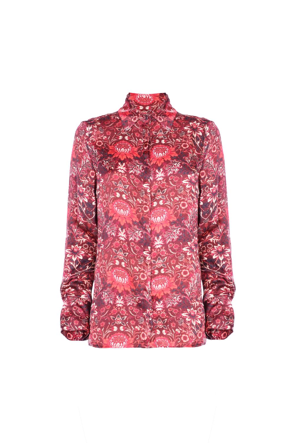 Soallure CAMICIA CON COLLETTO IN RASO