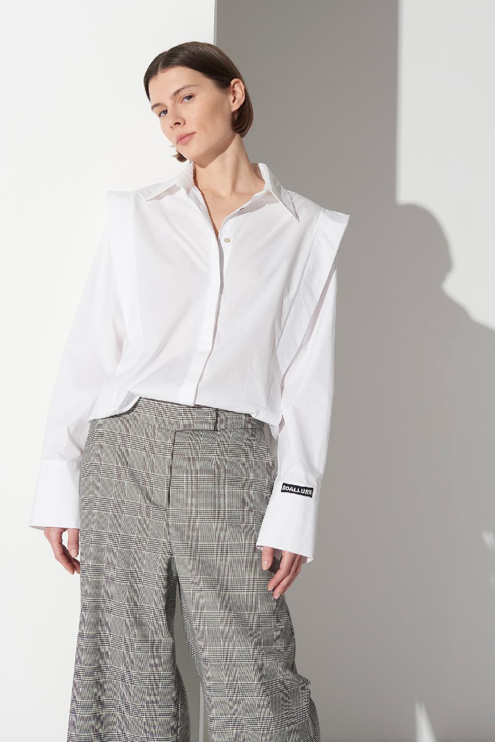 Soallure CAMICIA IN COTONE CON ALETTA