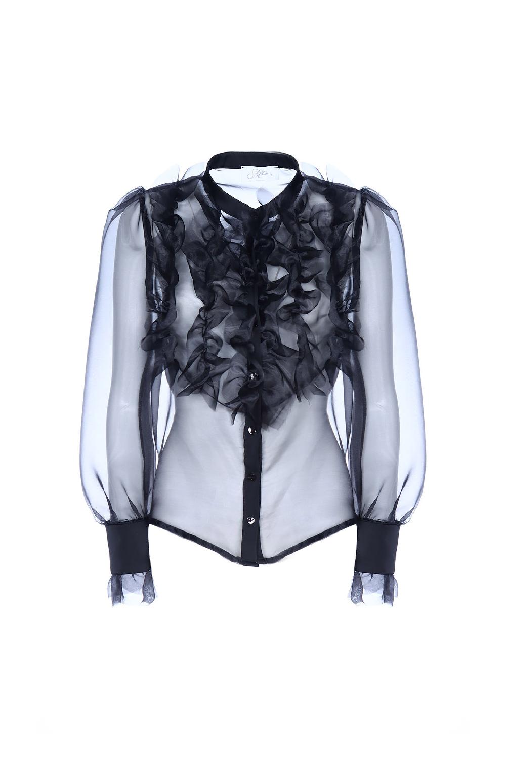 Soallure CAMICIA ROUCHES ORGANZA