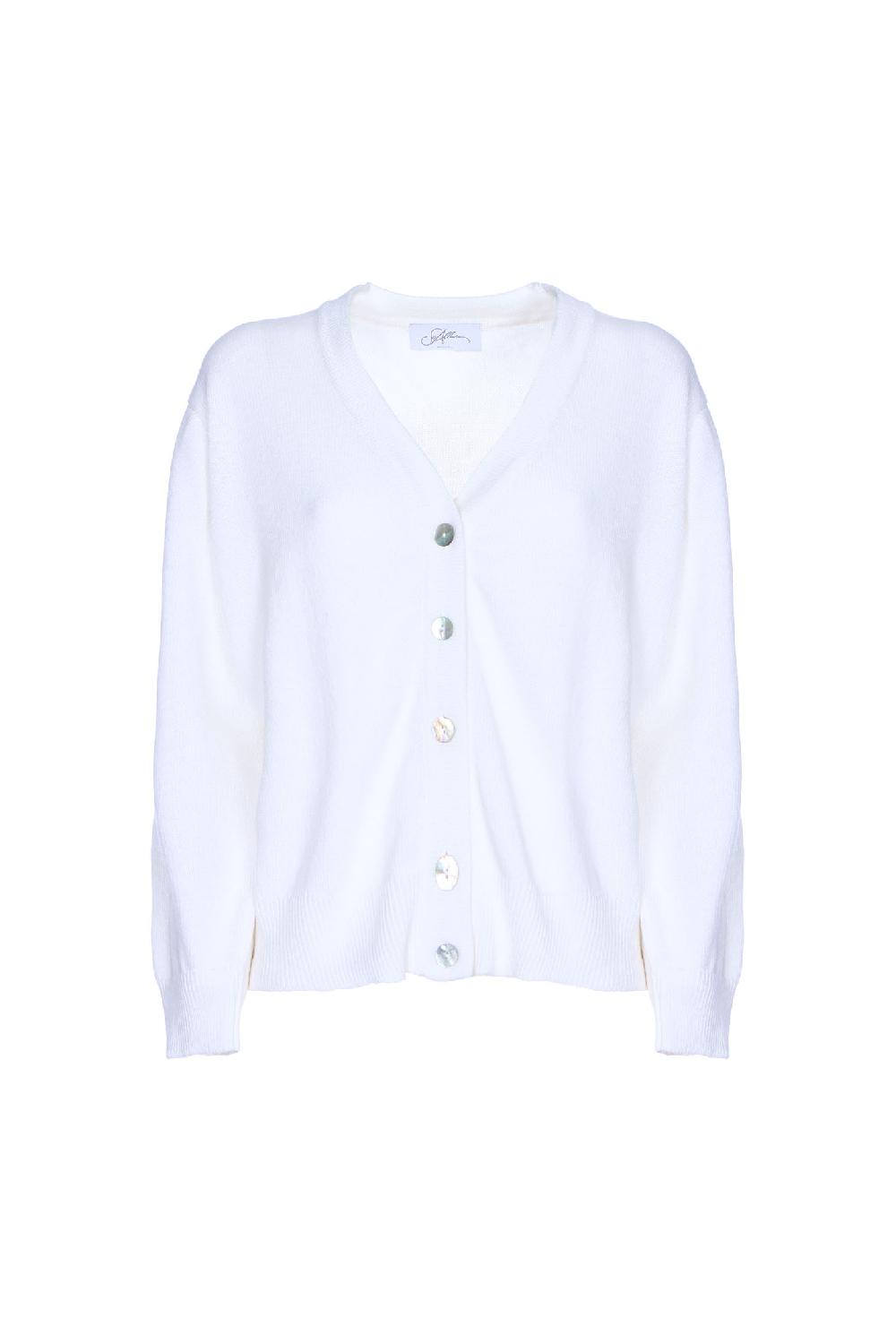 Soallure CARDIGAN BOTTONE GIOIELLO MISTO CACHEMIRE