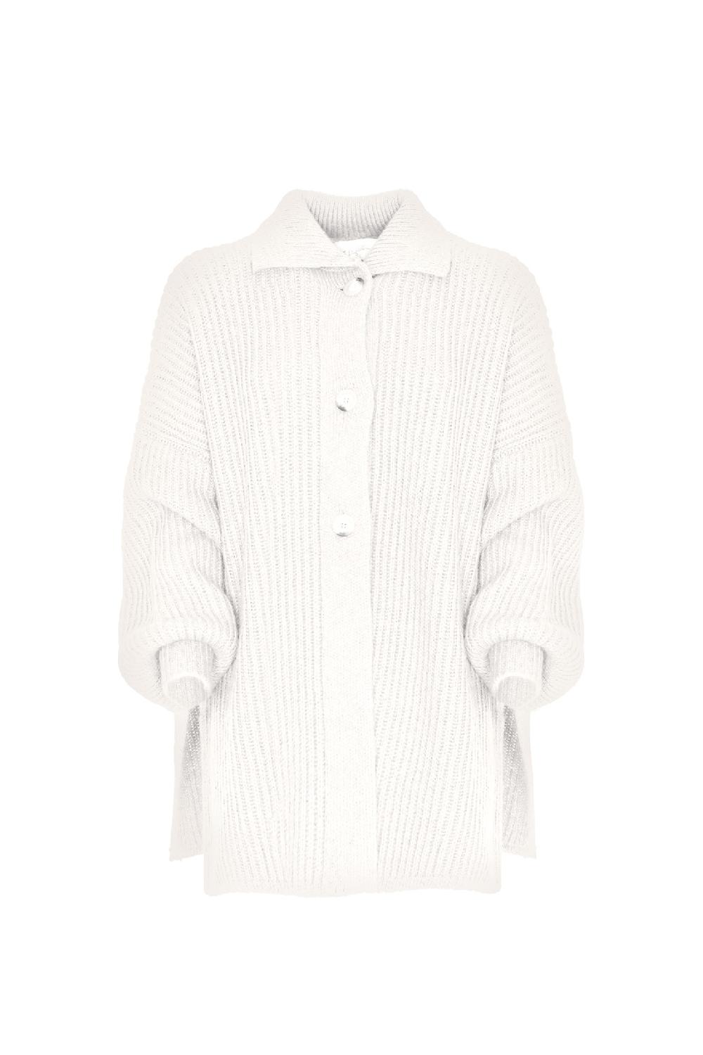 Soallure CARDIGAN OVER CON COLLETTO A POLO