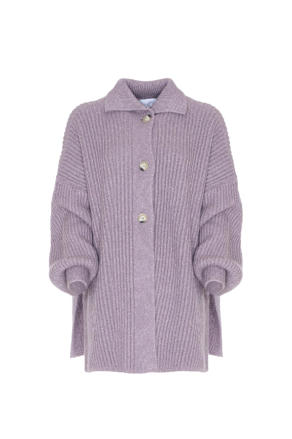 Soallure CARDIGAN OVER CON COLLETTO A POLO