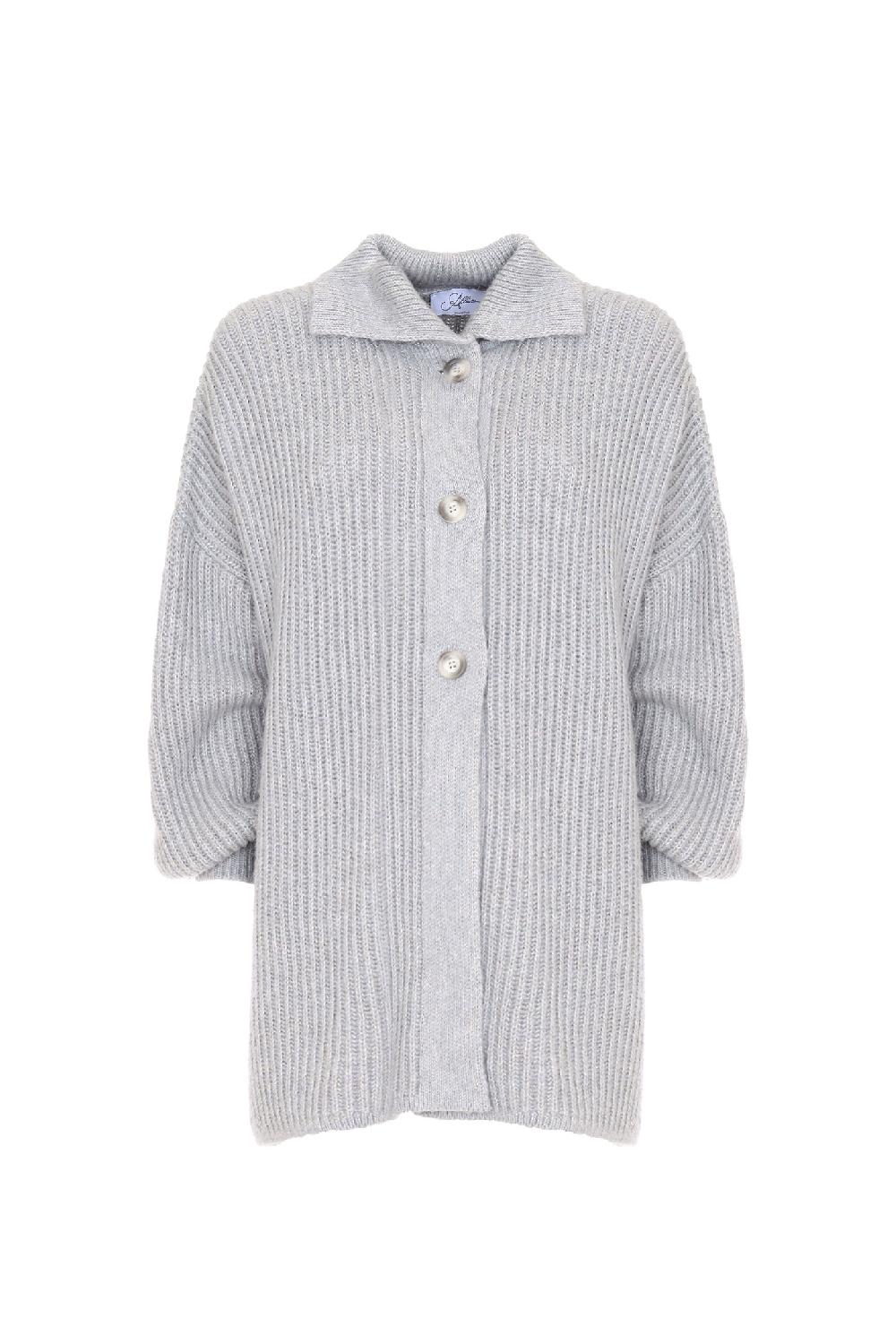 Soallure CARDIGAN OVER CON COLLETTO A POLO