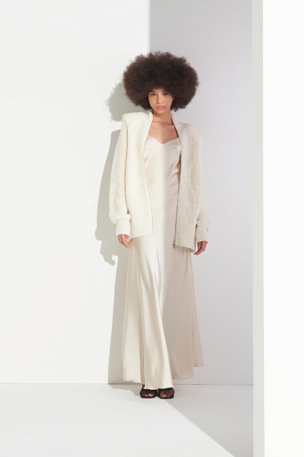 Soallure CARDIGAN ZIP IN LANA CARDATA