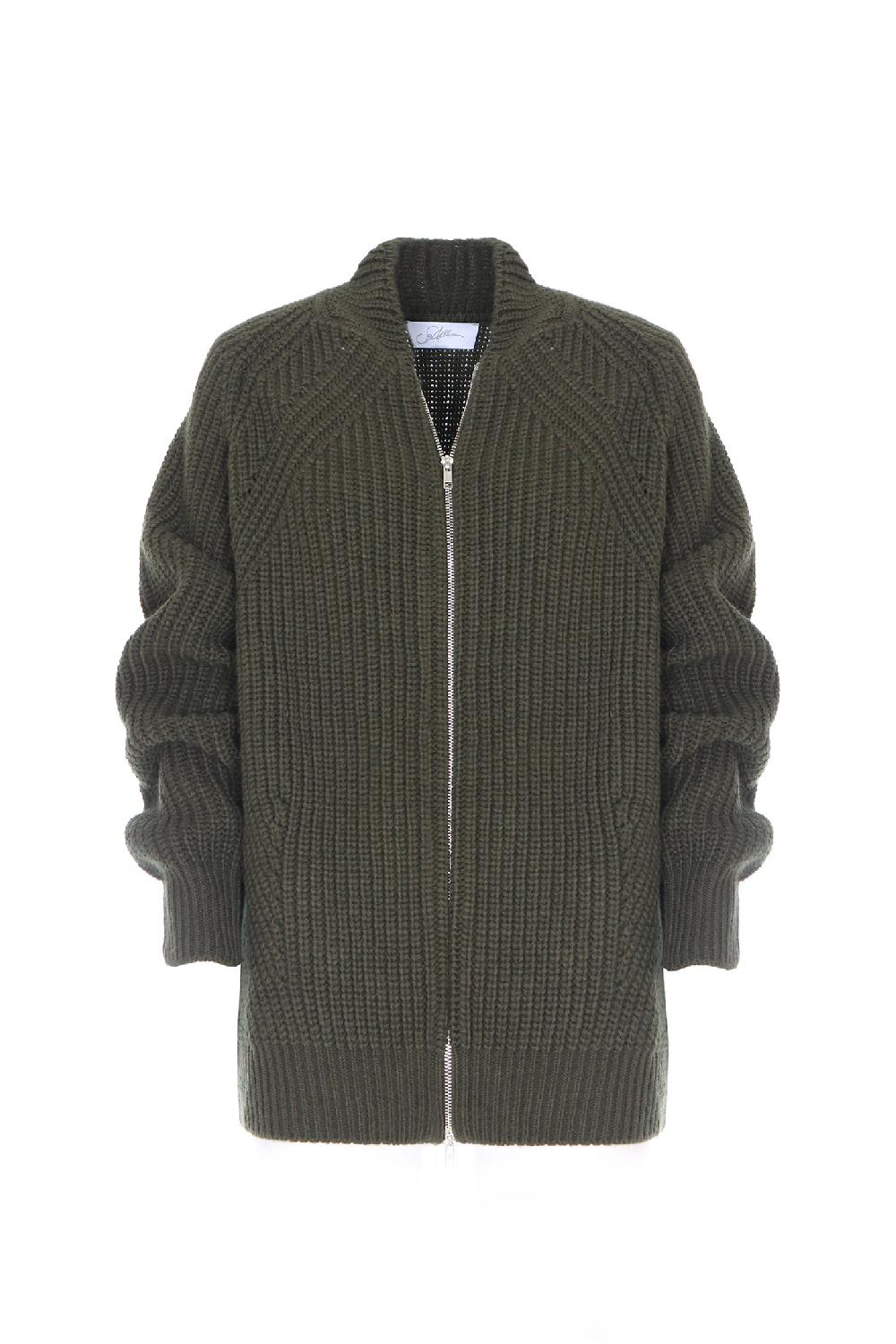 Soallure CARDIGAN ZIP IN LANA CARDATA