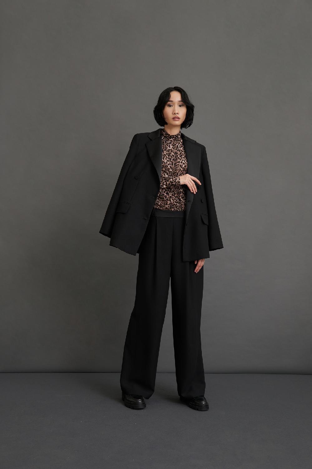 Soallure GIACCA DOPPIOPETTO CON REVERS SATINATO