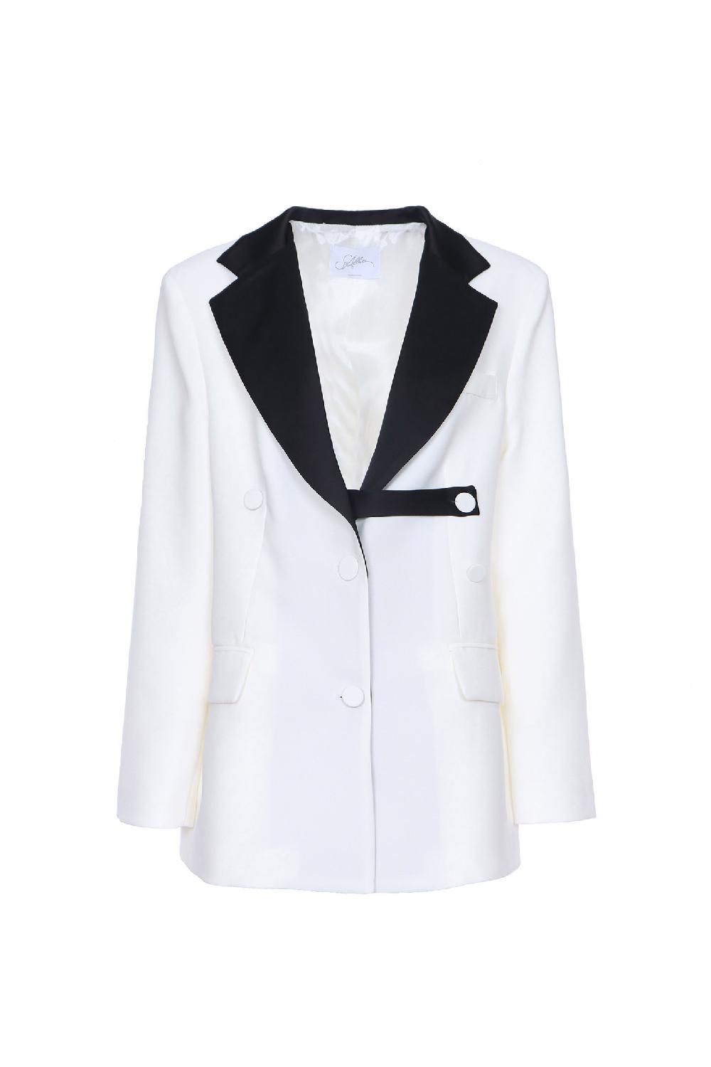 Soallure GIACCA DOPPIOPETTO CON REVERS SATINATO