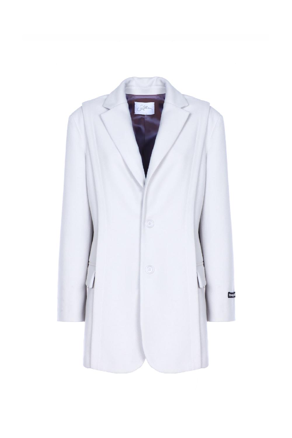 Soallure GIACCA IN PANNO CON CUCITURA LATERALE