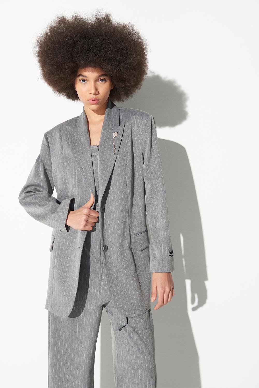 Soallure GIACCA OVERSIZE GESSATA