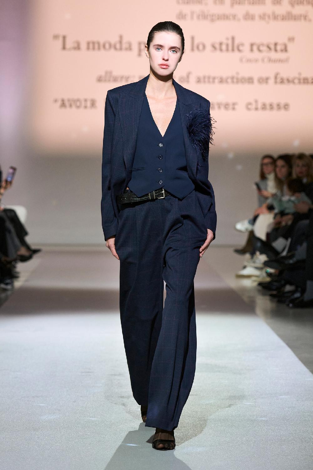 Soallure GIACCA SLIM MONOPETTO CHECK