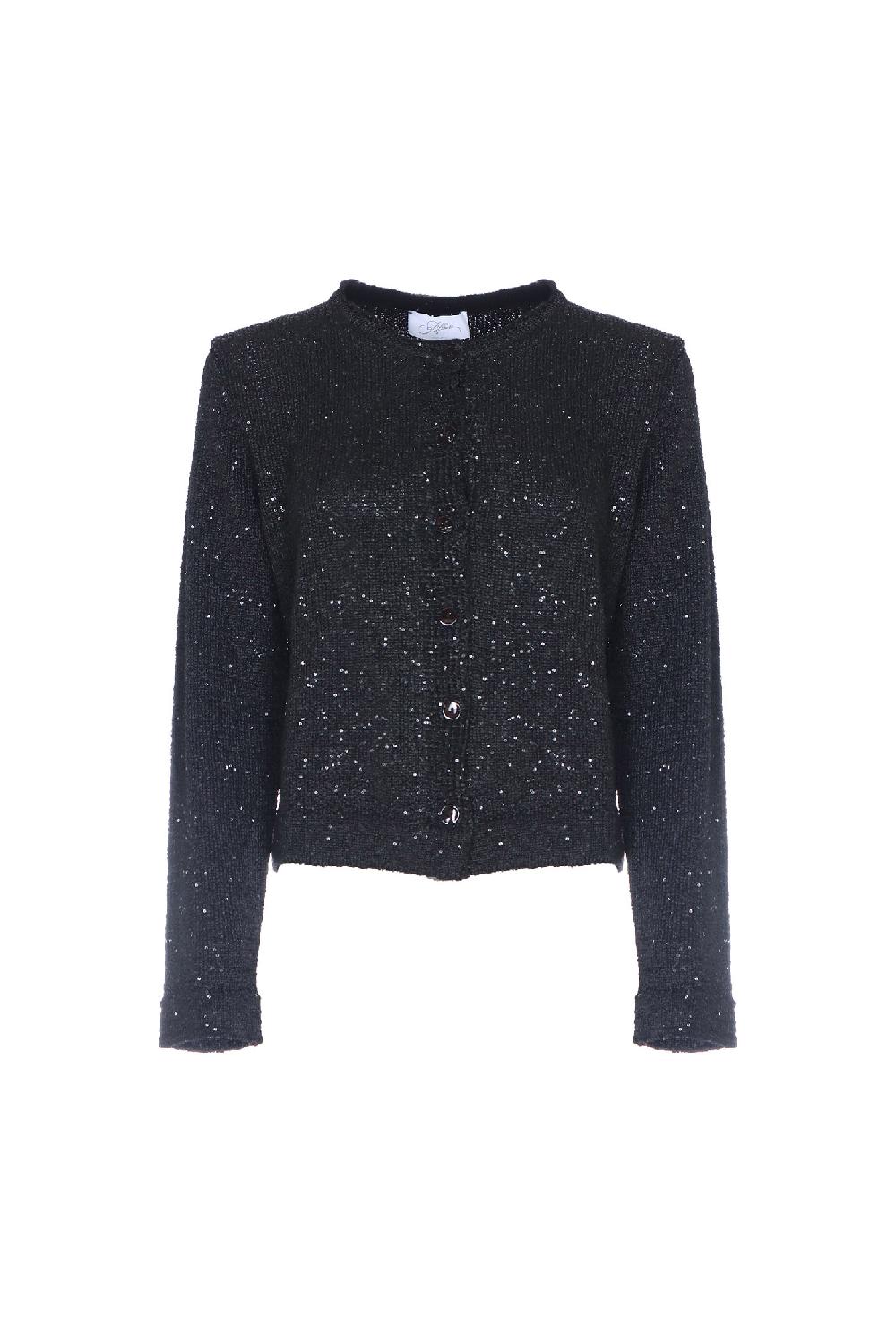 Soallure GOLFINO GIRO COLLO PAILLETTES