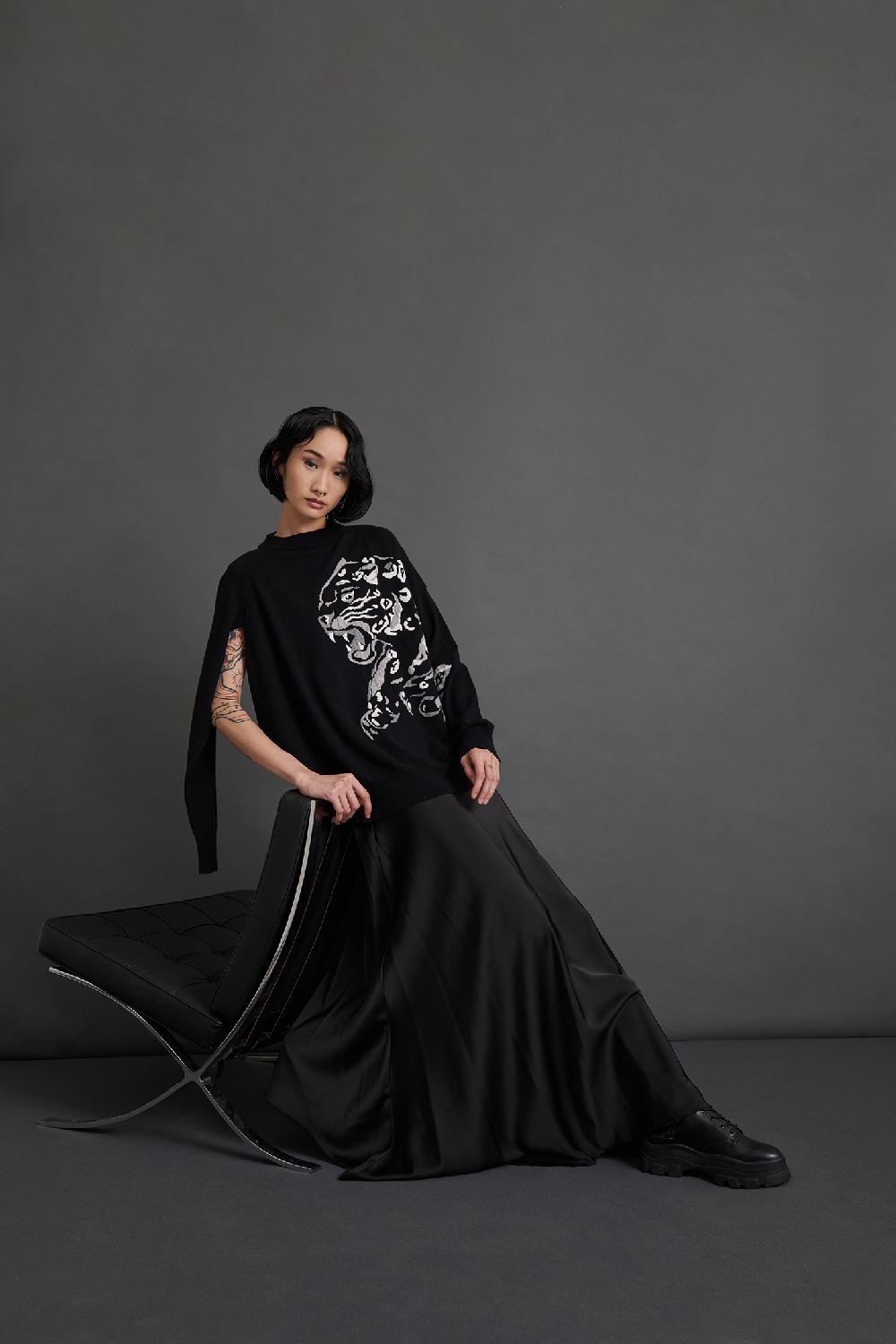 Soallure GONNA LUNGA IN RASO