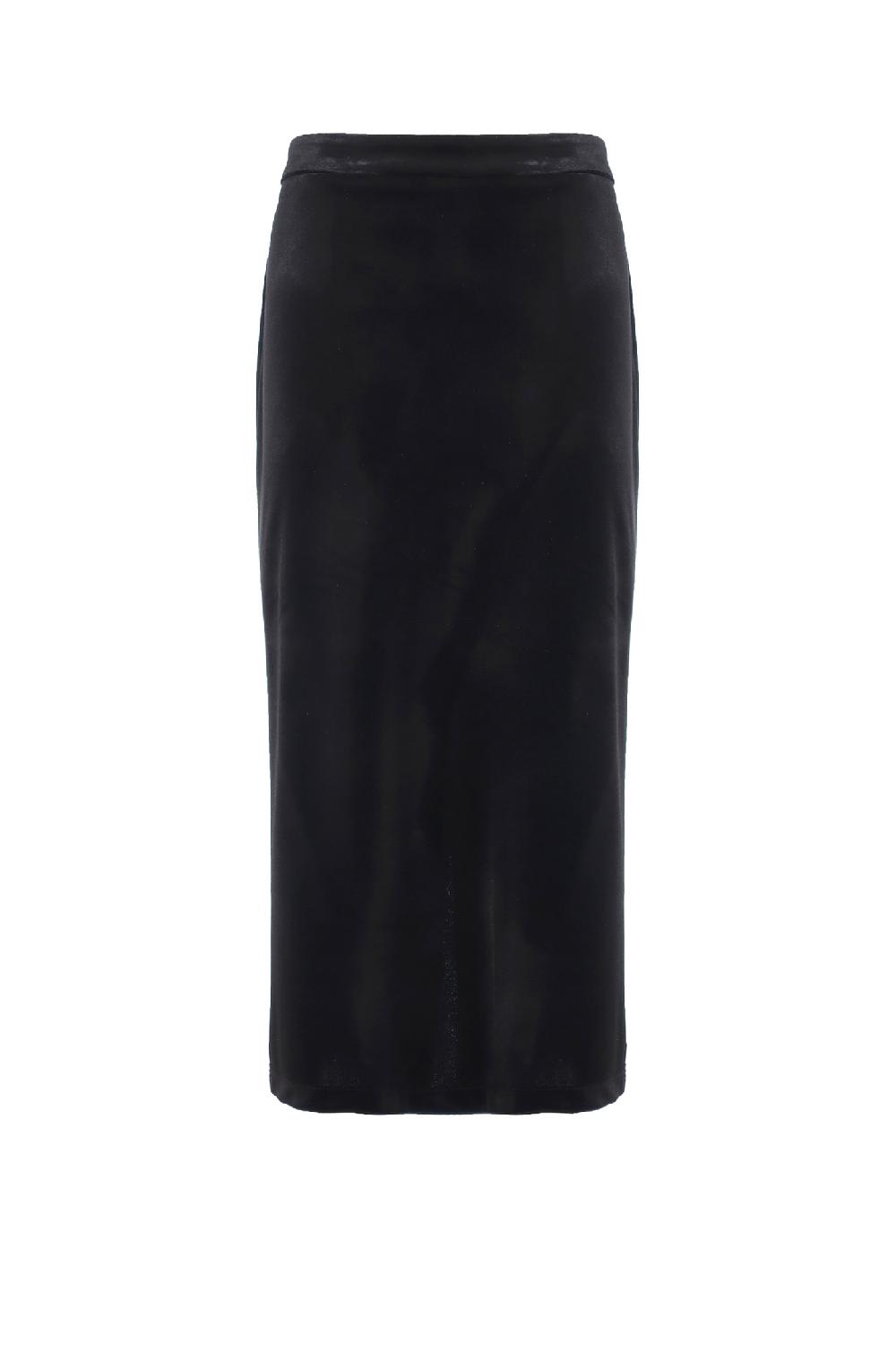 Soallure GONNA MIDI A TUBINO IN VELLUTO