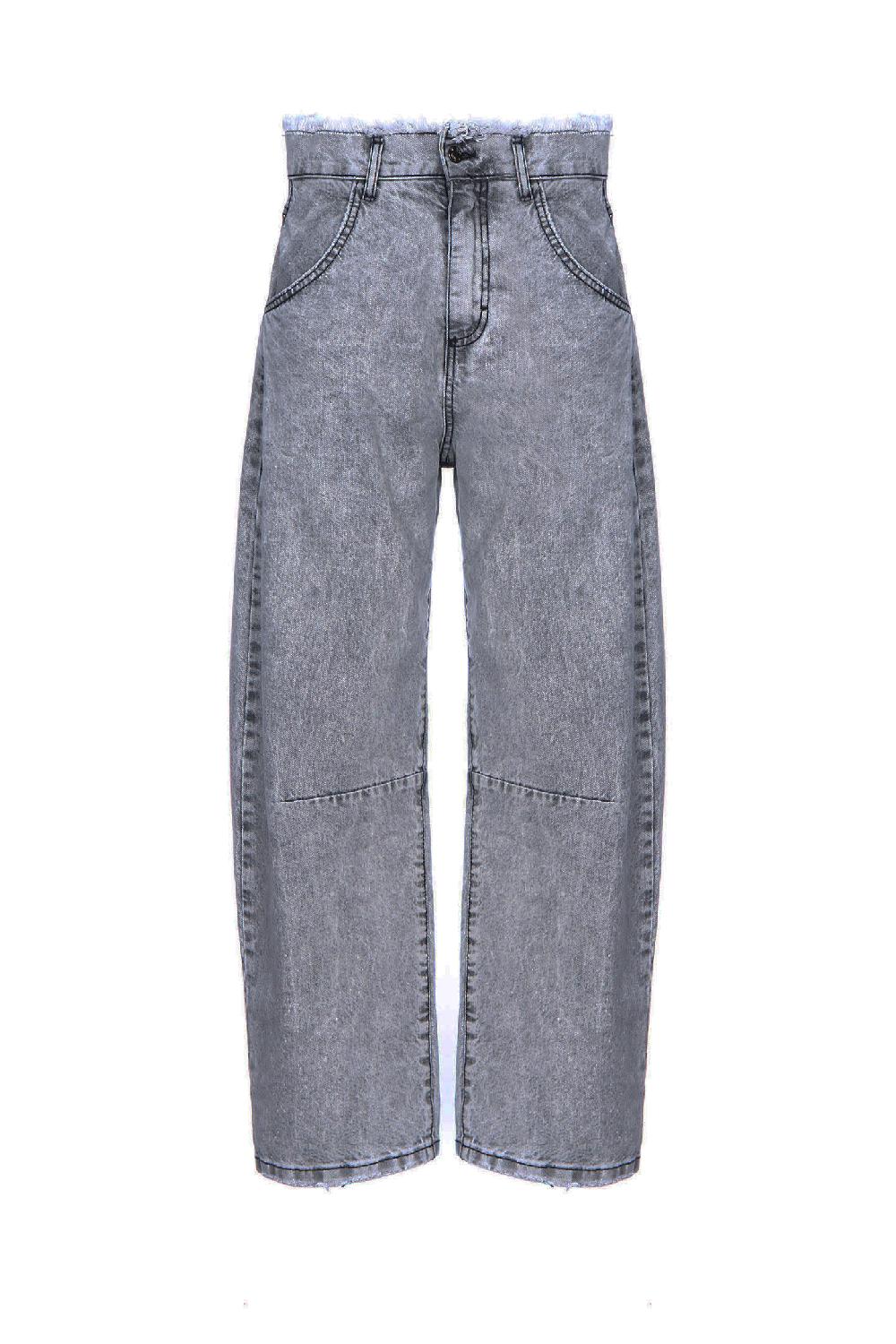 Soallure JEANS BALOON A VITA ALTA SFANGIATO