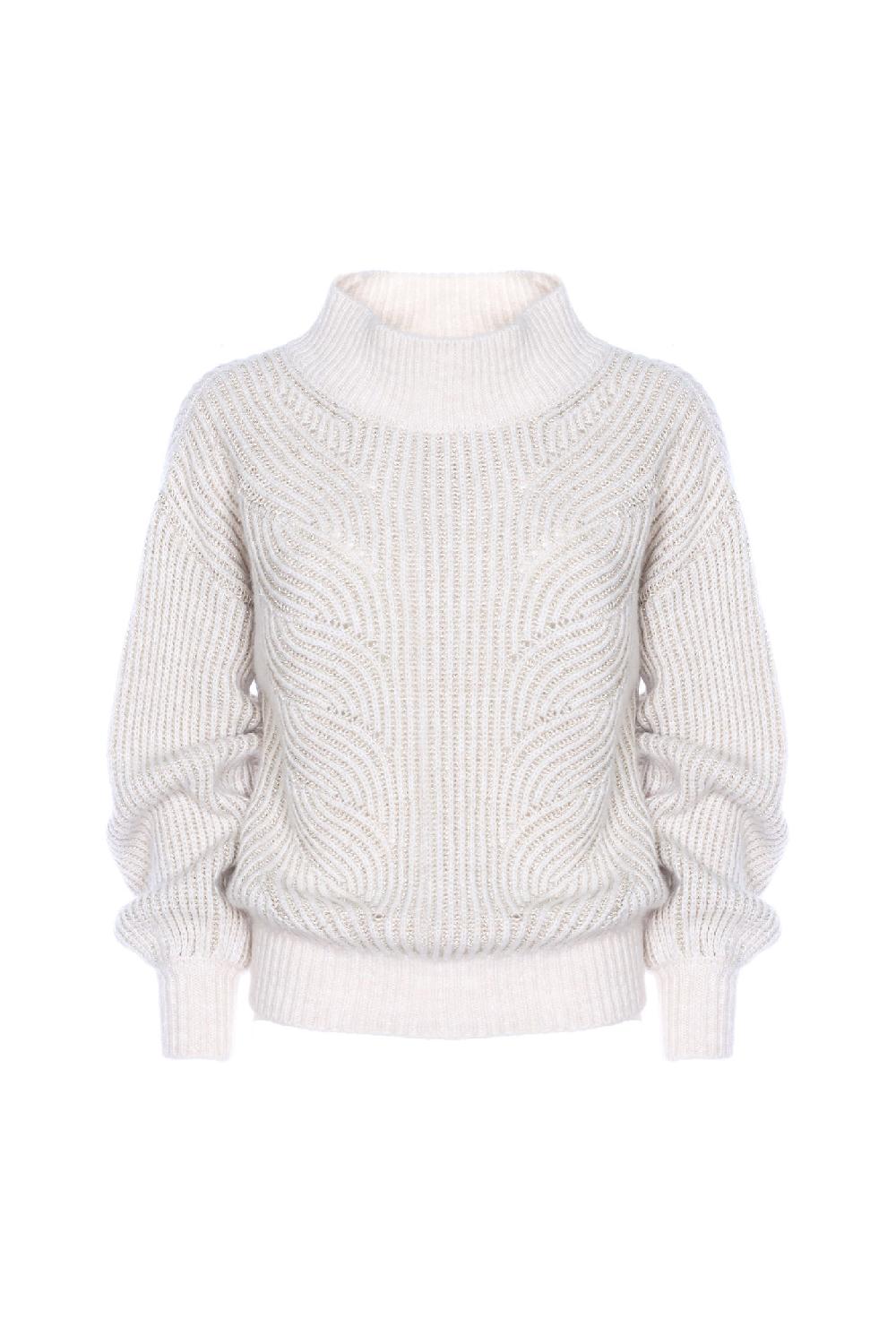 Soallure MAGLIA A IMBUTO CON LAVORAZIONE A TRECCE