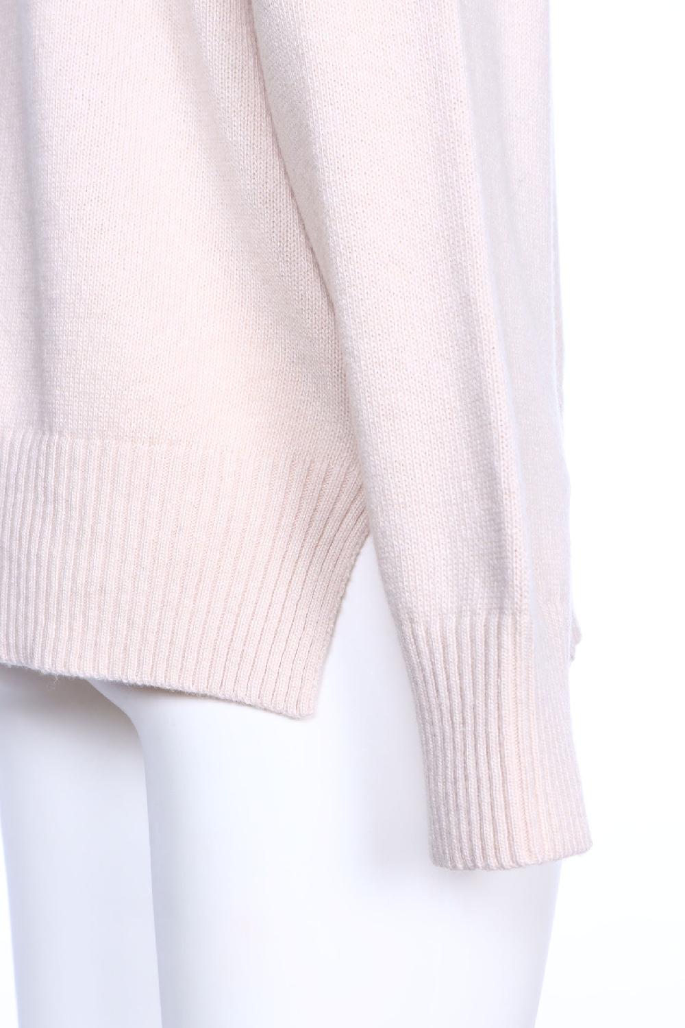 Soallure MAGLIA BOXY COLLO A V IN MISTO CASHMERE