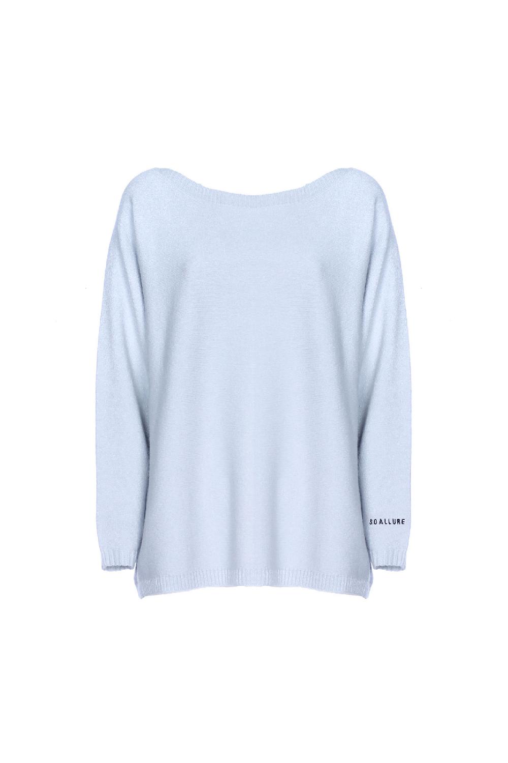 Soallure MAGLIA BOXY COLLO RICAMO SOALLURE