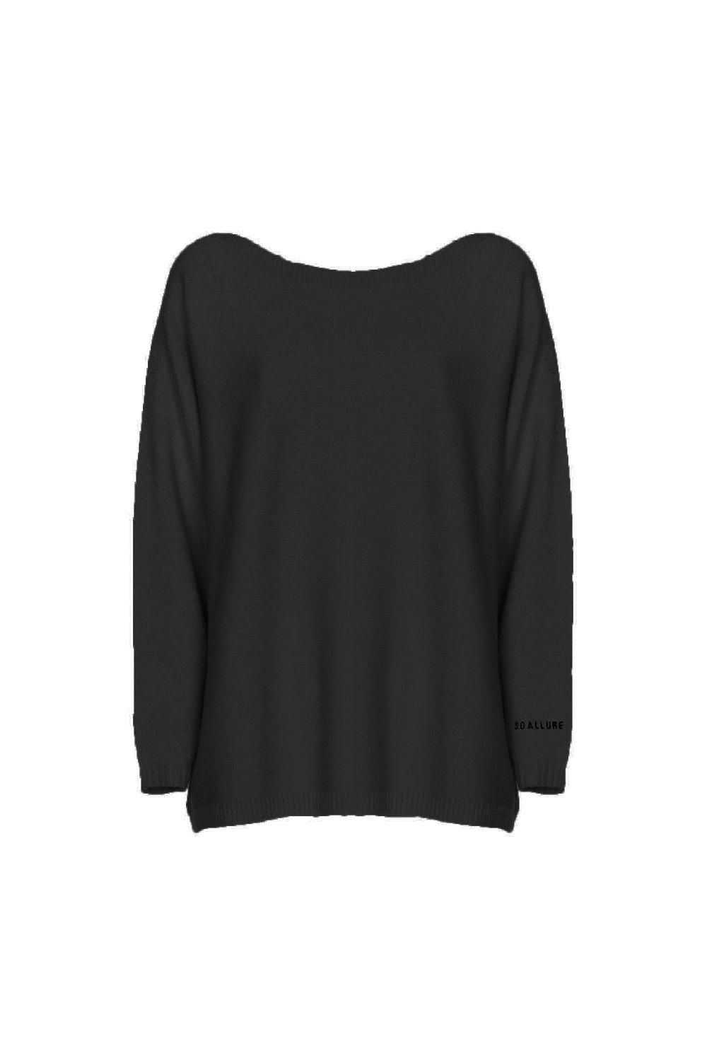 Soallure MAGLIA BOXY COLLO RICAMO SOALLURE