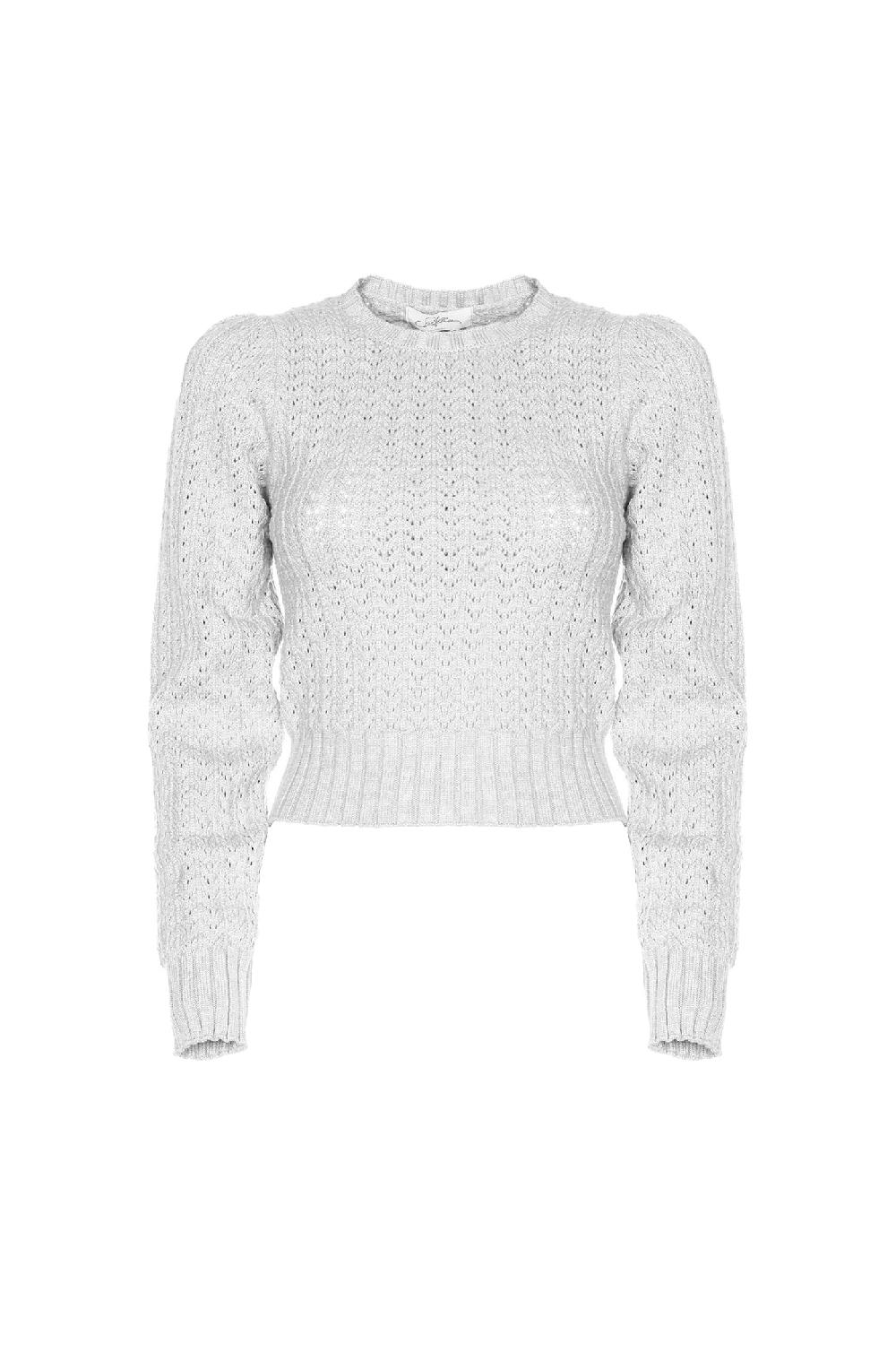 Soallure MAGLIA CON LAVORAZIONE CROCHET