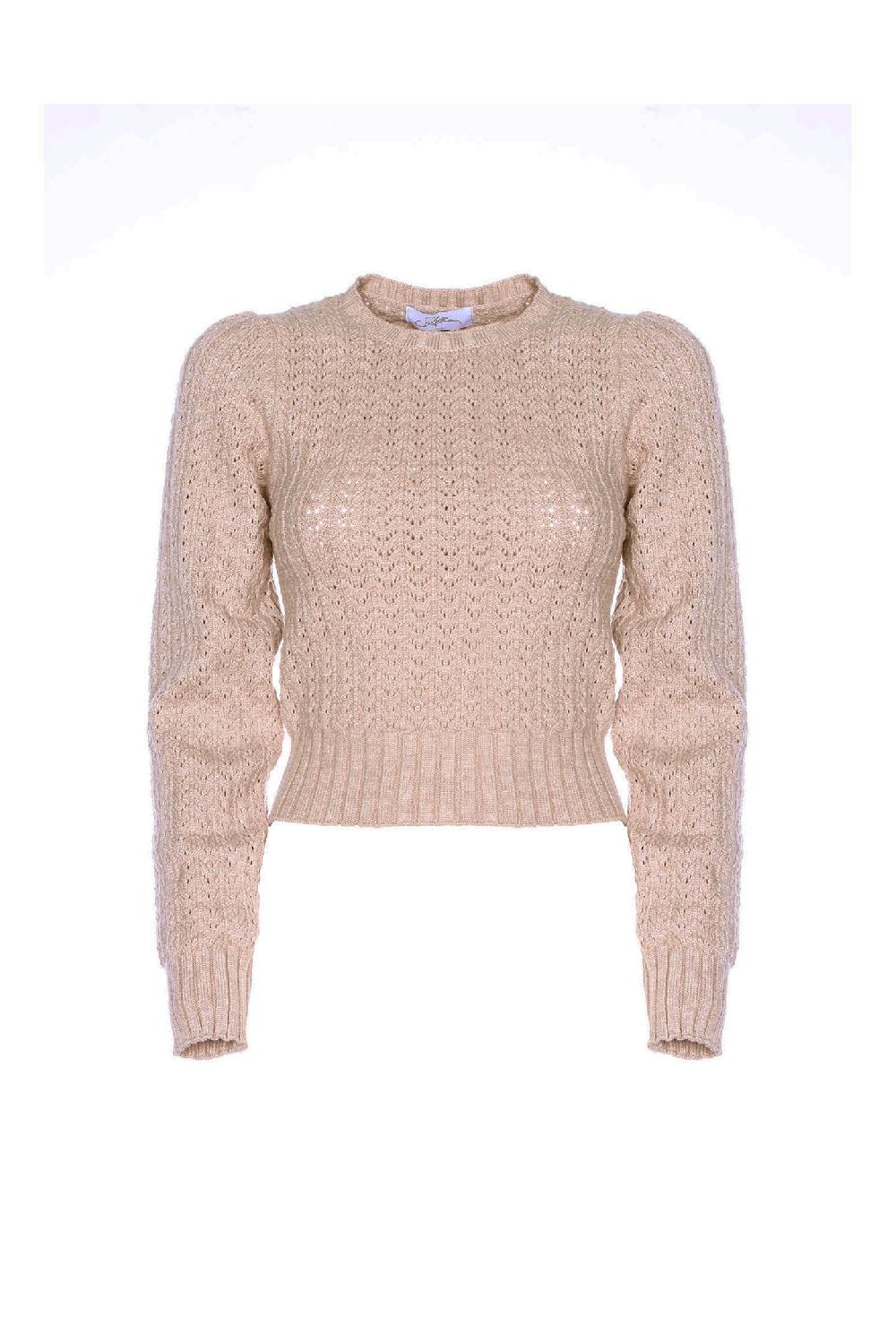 Soallure MAGLIA CON LAVORAZIONE CROCHET