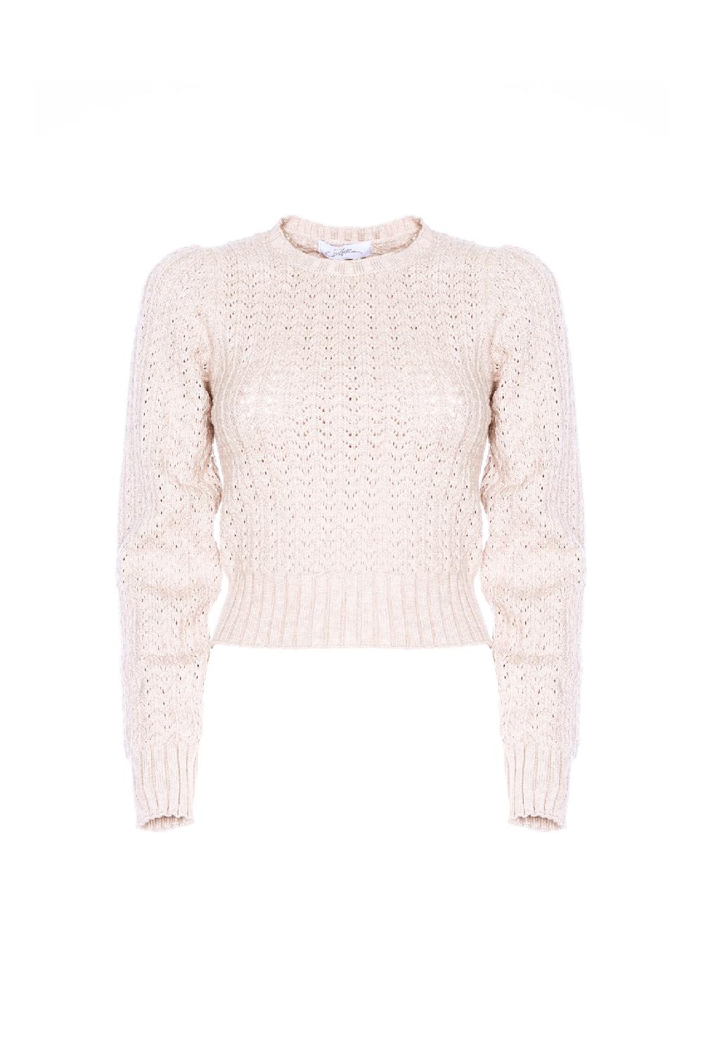 Soallure MAGLIA CON LAVORAZIONE CROCHET