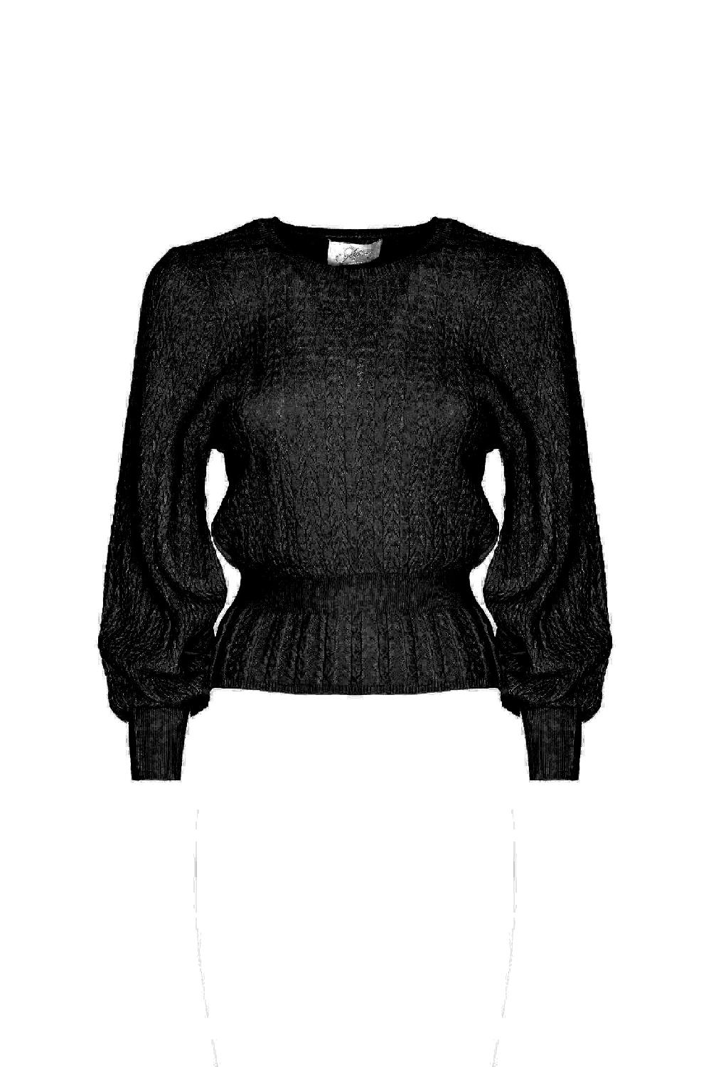 Soallure MAGLIA CROCHET GIROCOLLO