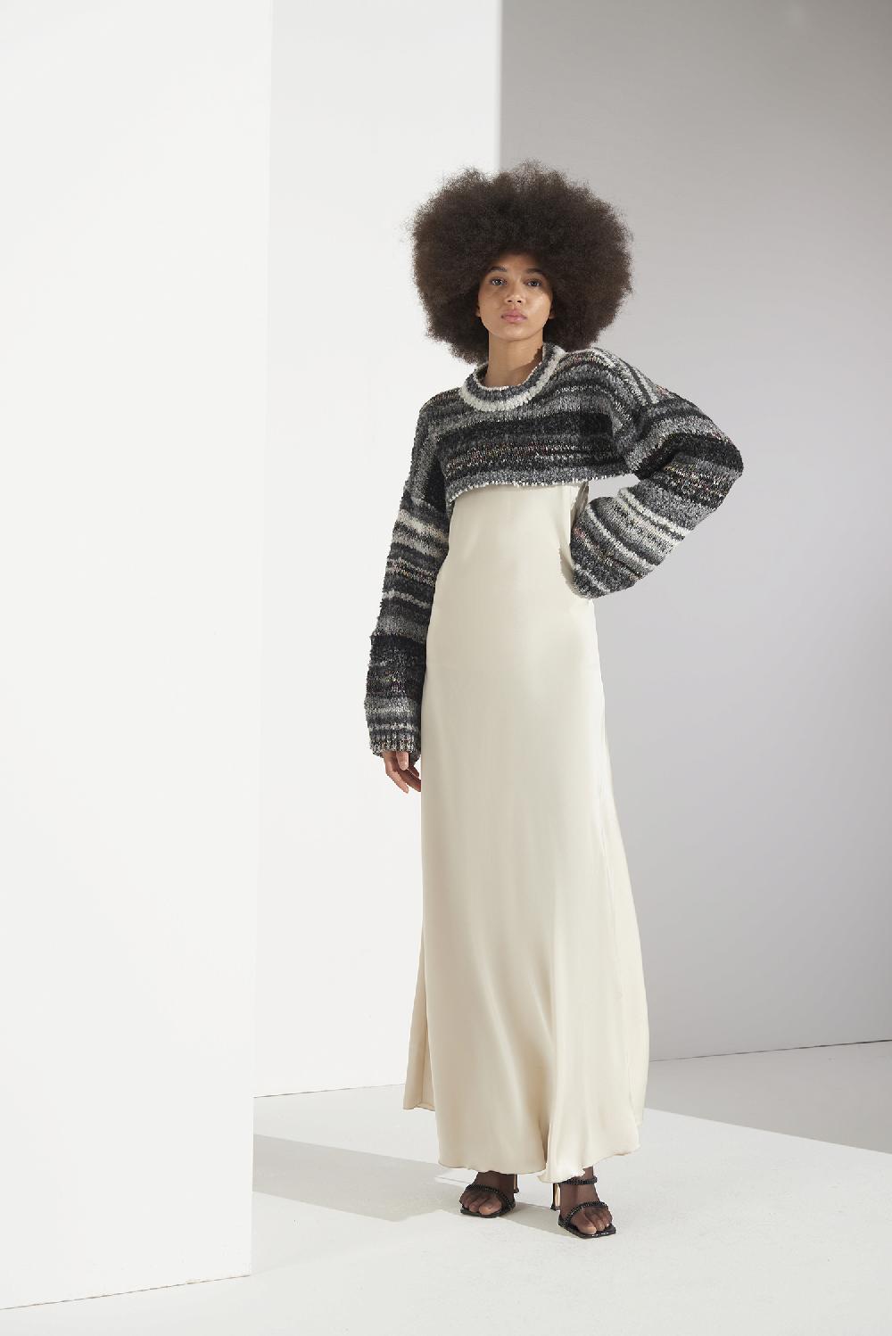 Soallure MAGLIA CROP MULTICOLOR