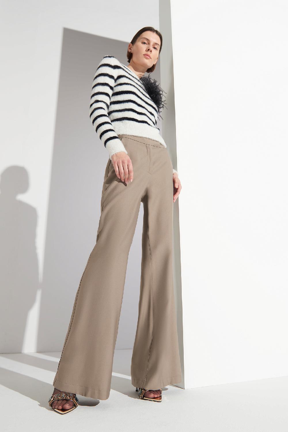 Soallure MAGLIA GIRO COLLO RIGHE ORSETTO