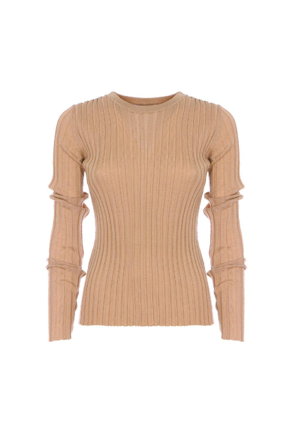 Soallure MAGLIA GIROCOLLO A COSTINE IN LANA