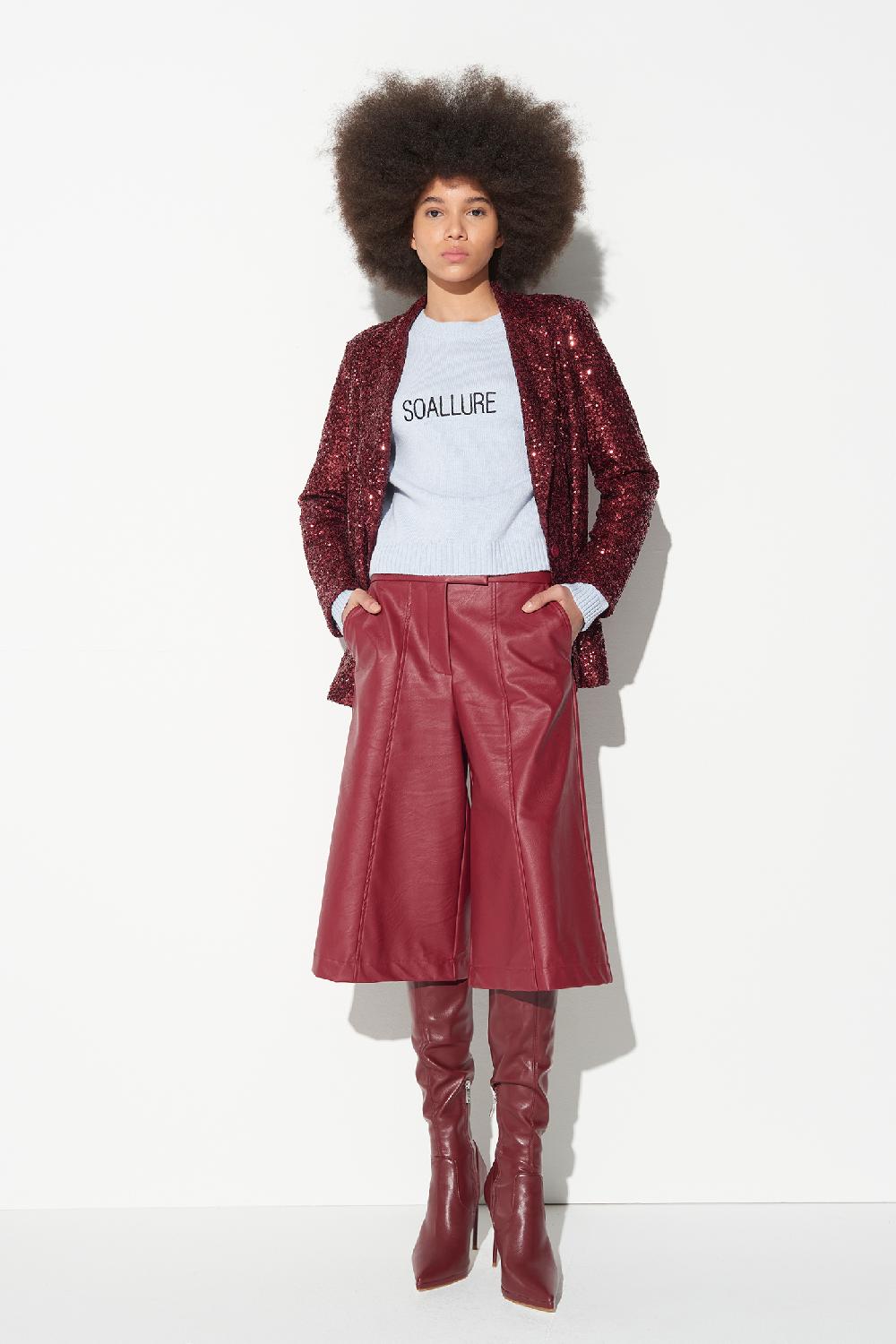 Soallure MAGLIA GIROCOLLO RICAMO SOALLURE