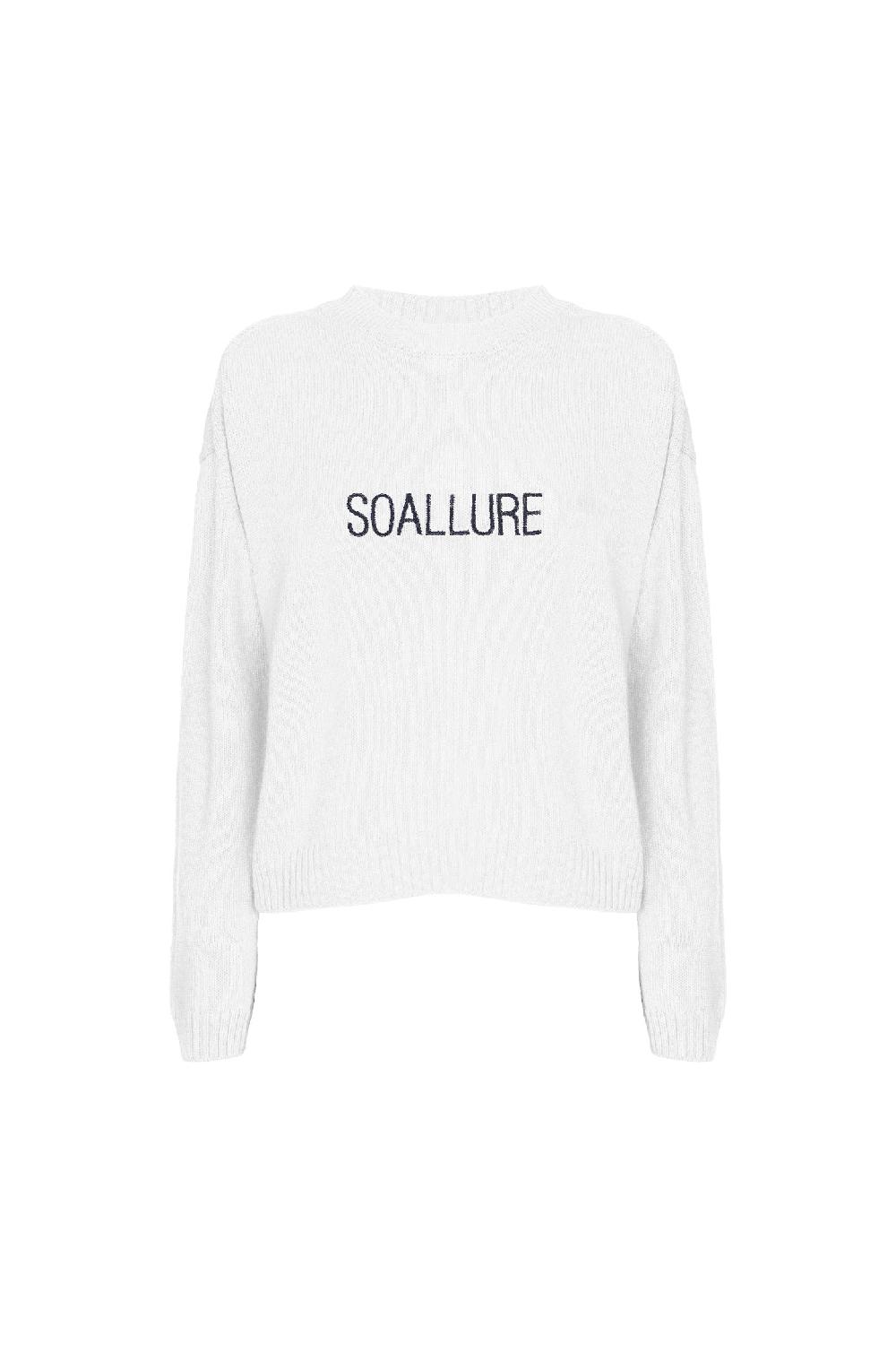 Soallure MAGLIA GIROCOLLO RICAMO SOALLURE
