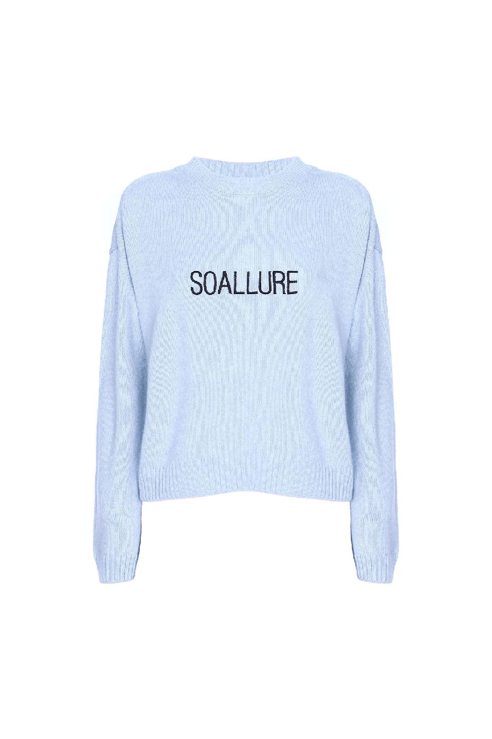 Soallure MAGLIA GIROCOLLO RICAMO SOALLURE