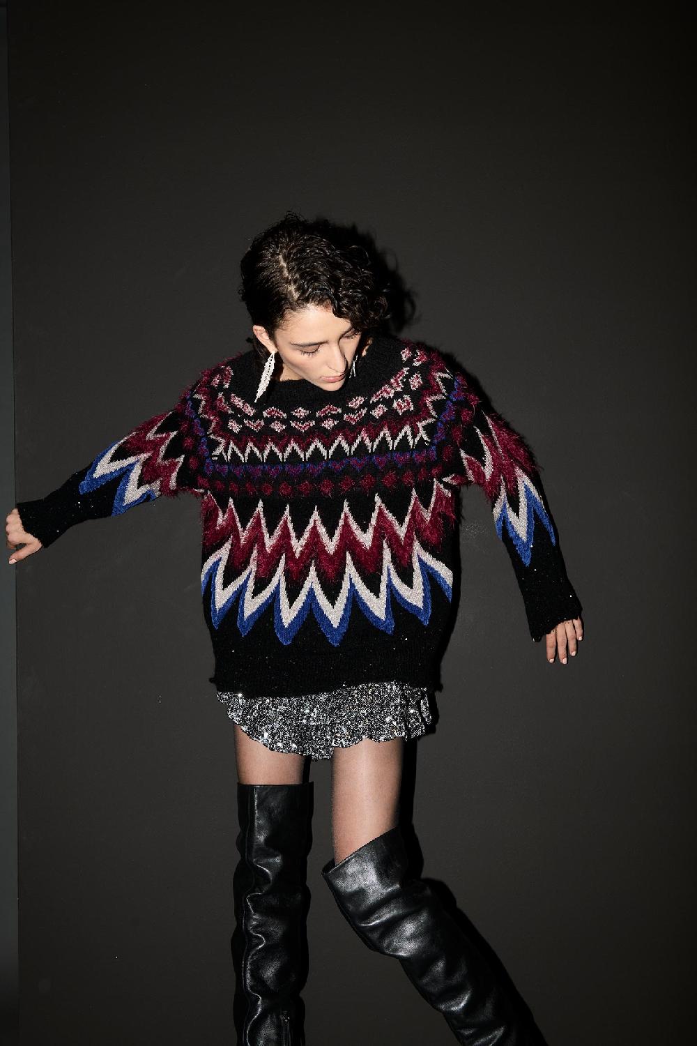 Soallure MAGLIA JACQUARD MULTICOLOR