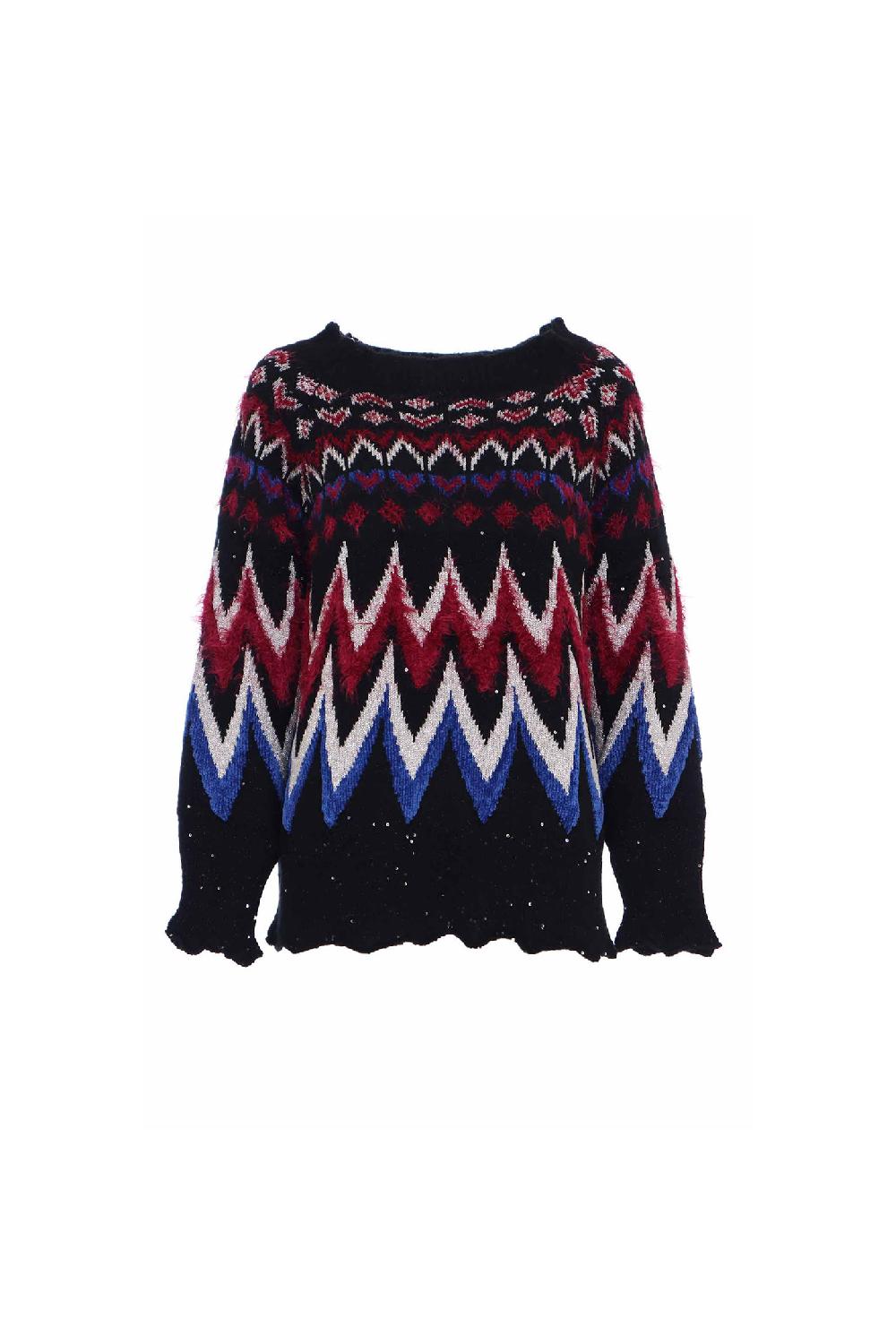 Soallure MAGLIA JACQUARD MULTICOLOR