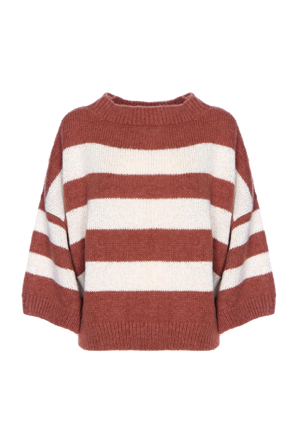 Soallure MAGLIA OVER A RIGHE 7/8