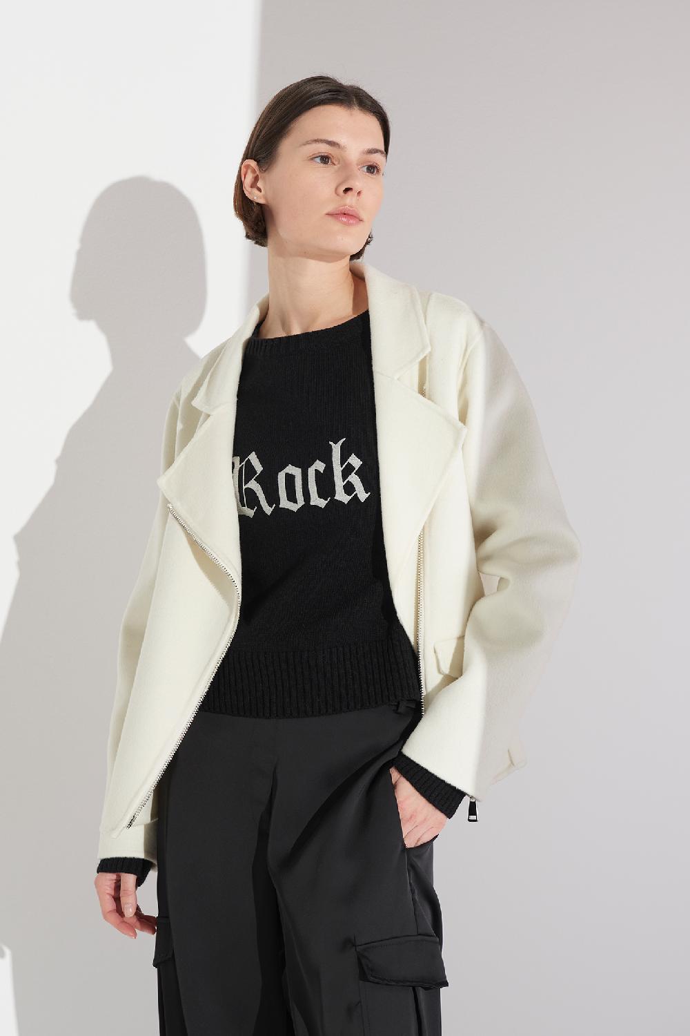 Soallure MAGLIA RICAMO ROCK