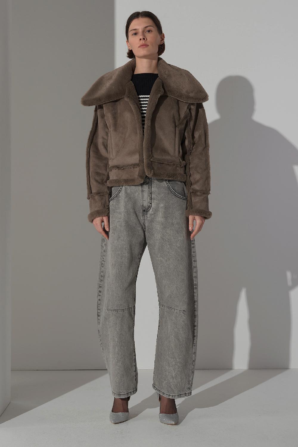 Soallure MAGLIA SLIM A COSTE E RIGHE