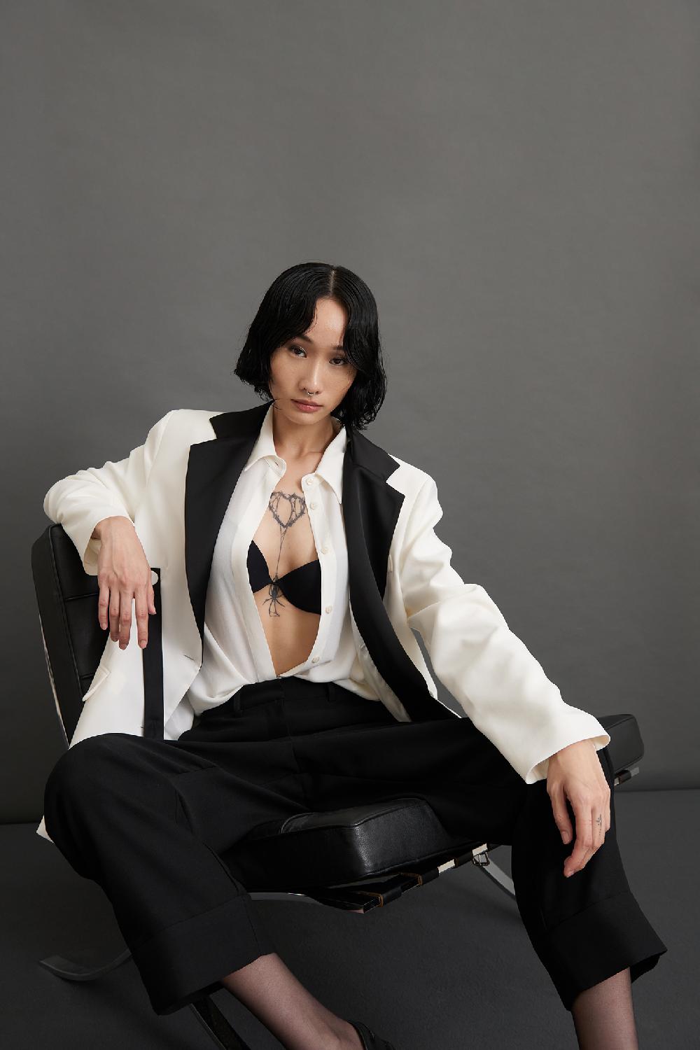 Soallure PANTALONE 7/8 CON RISVOLTO ALTO