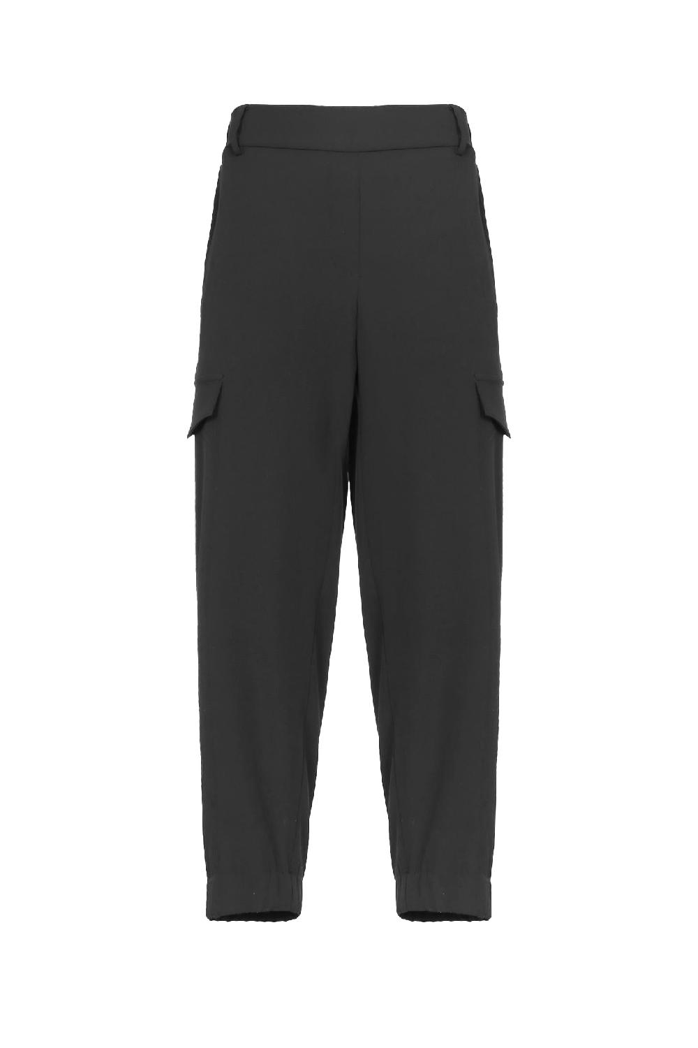 Soallure PANTALONE BASIC CARGO IN CREPE