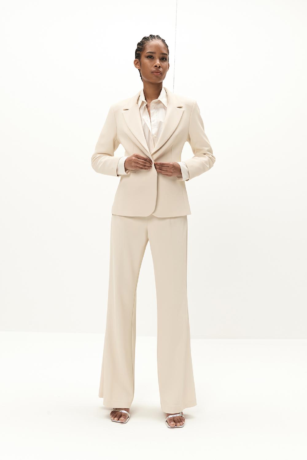 Soallure PANTALONE BASIC PALAZZO IN CREPE