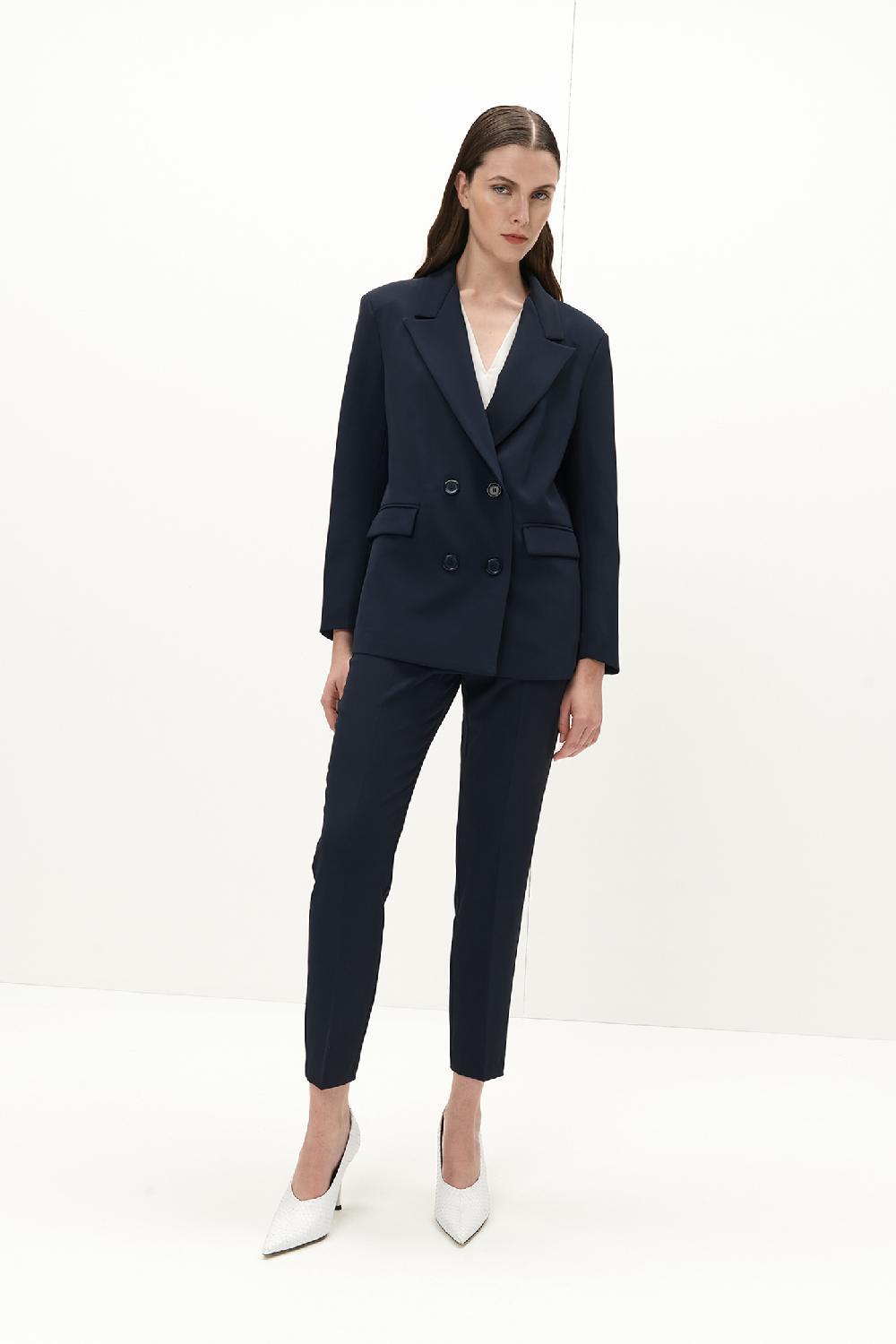 Soallure PANTALONE BASIC SIGARETTA SLIM IN CREPE