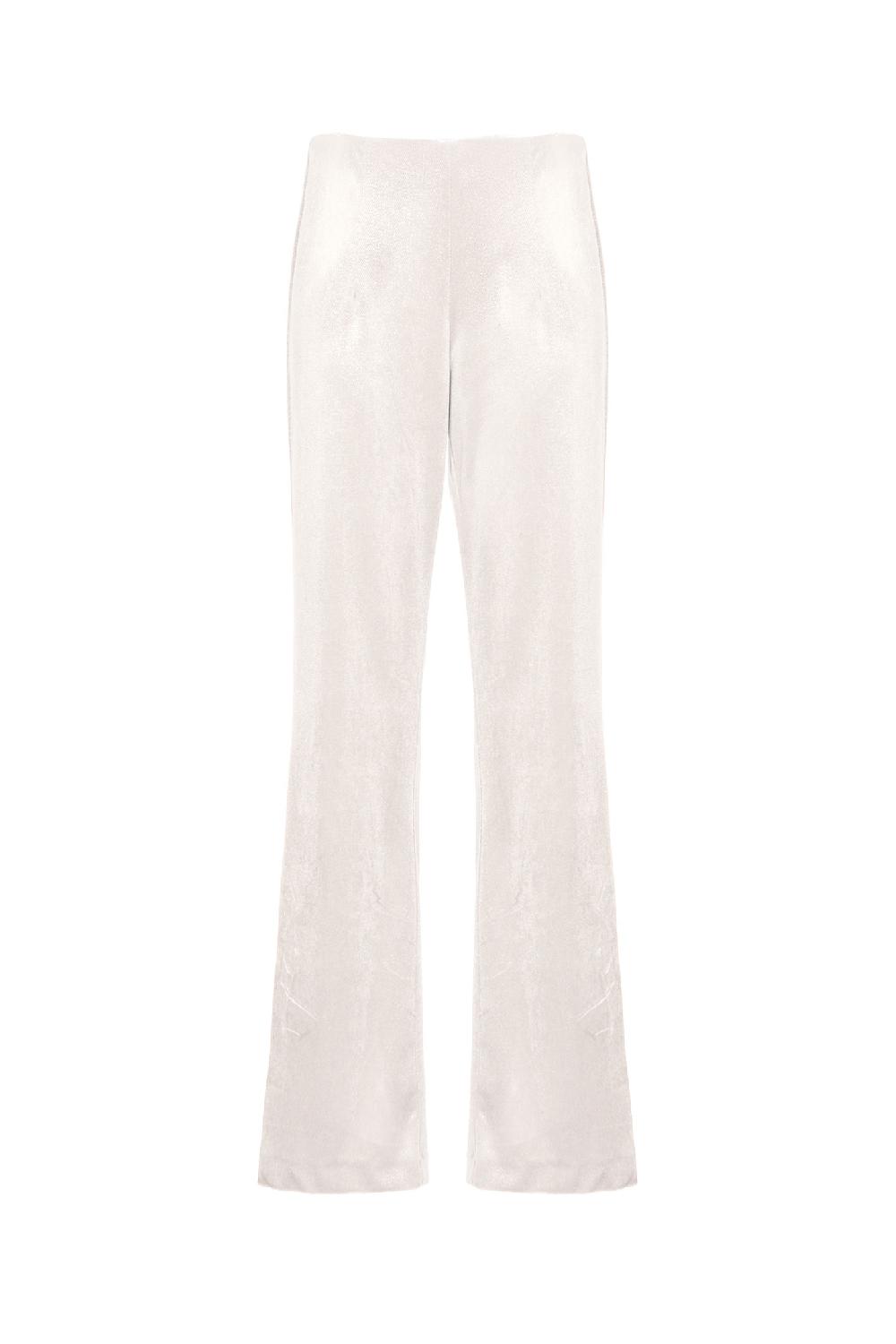 Soallure PANTALONE FLARE IN VELLUTO SPARKLE