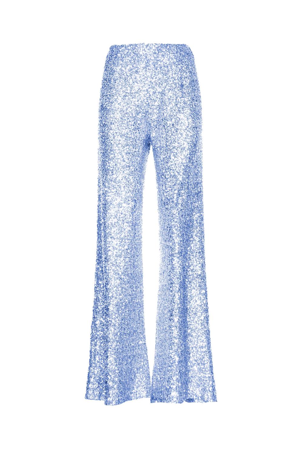 Soallure PANTALONE PALAZZO PAILLETTES