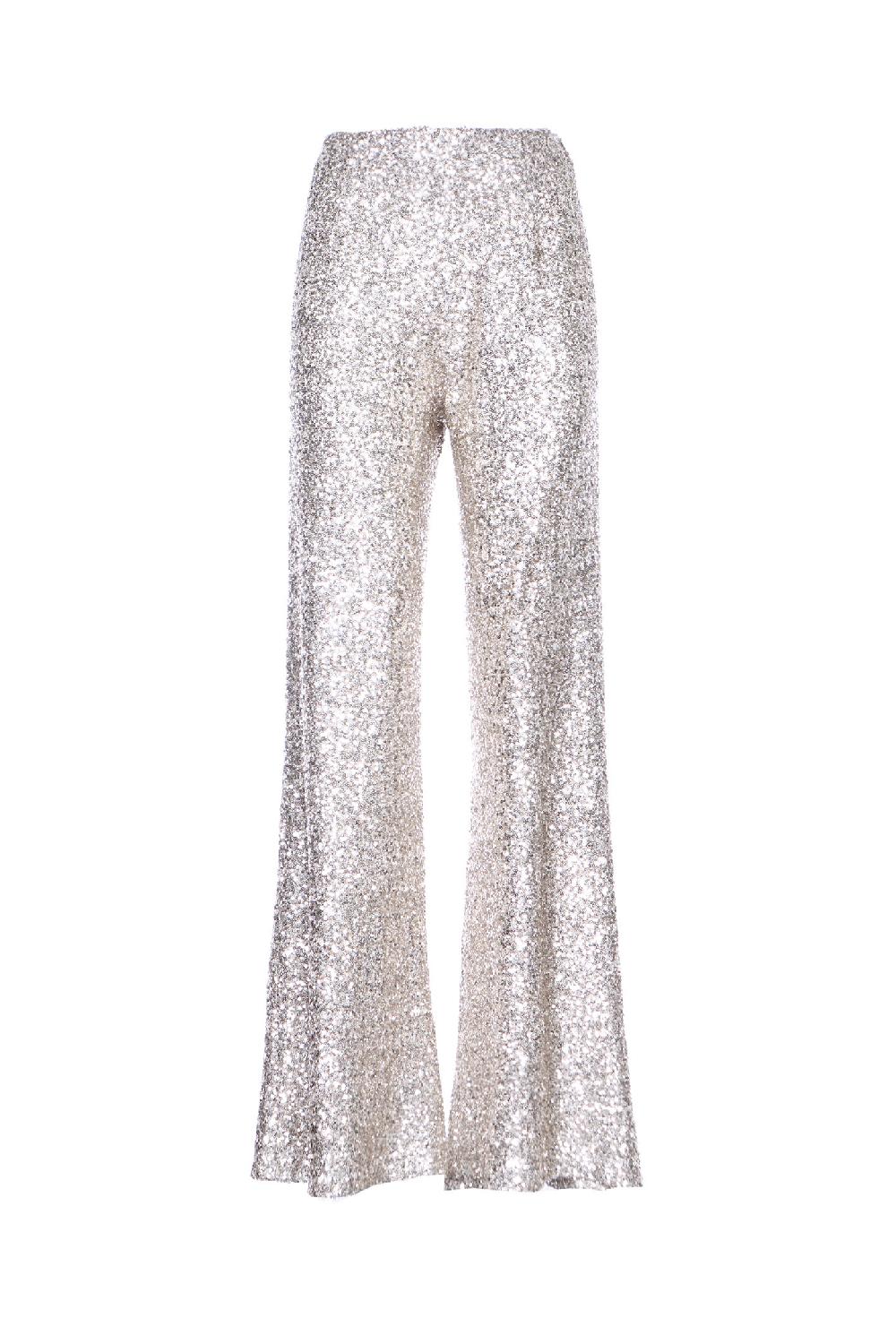Soallure PANTALONE PALAZZO PAILLETTES