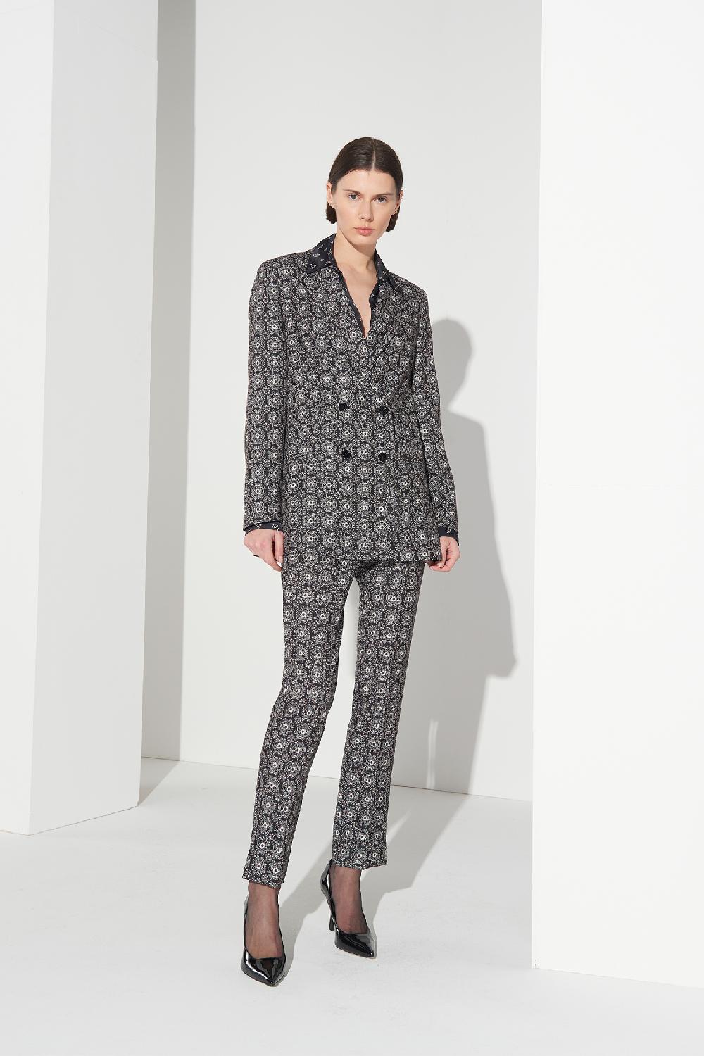 Soallure PANTALONE SIGARETTA A FANTASIA