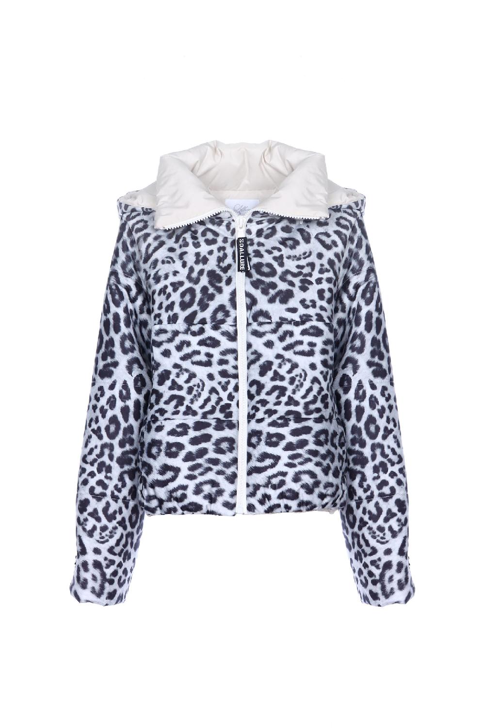 Soallure PIUMINO CON CAPPUCCIO FANTASIA LEOPARDATA