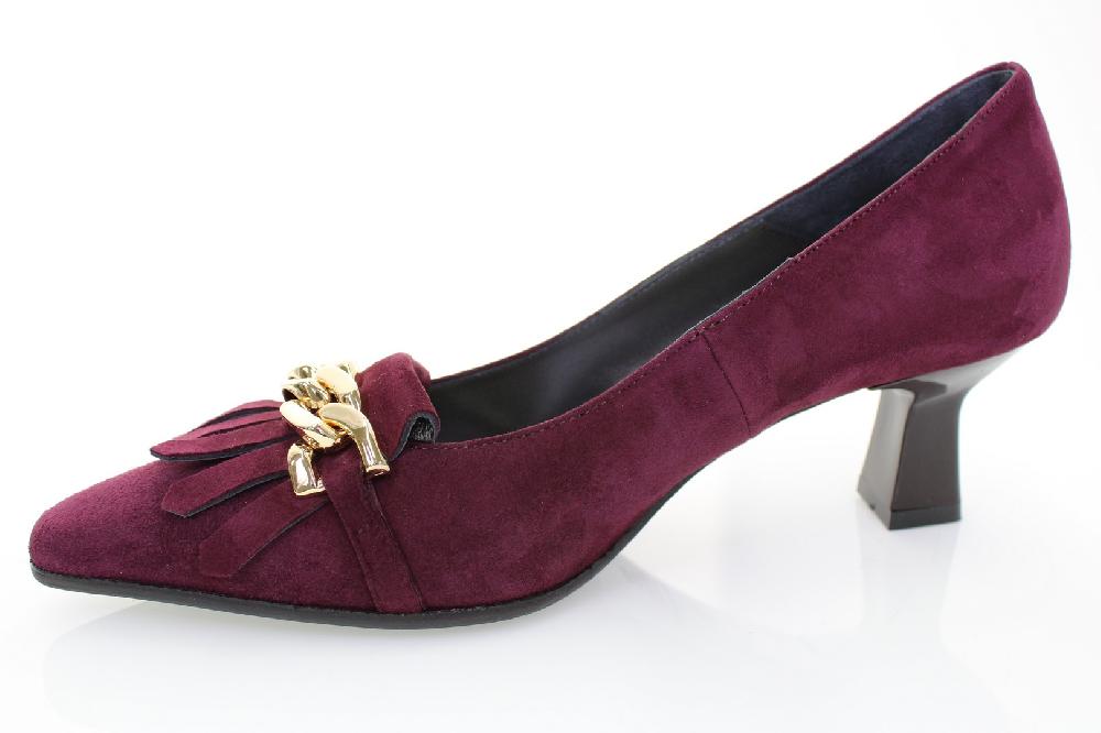 Soffice Sogno Décolleté In Camoscio Con Frangia